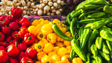 grocery store vegetables