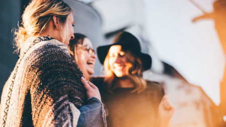 friends laughing together